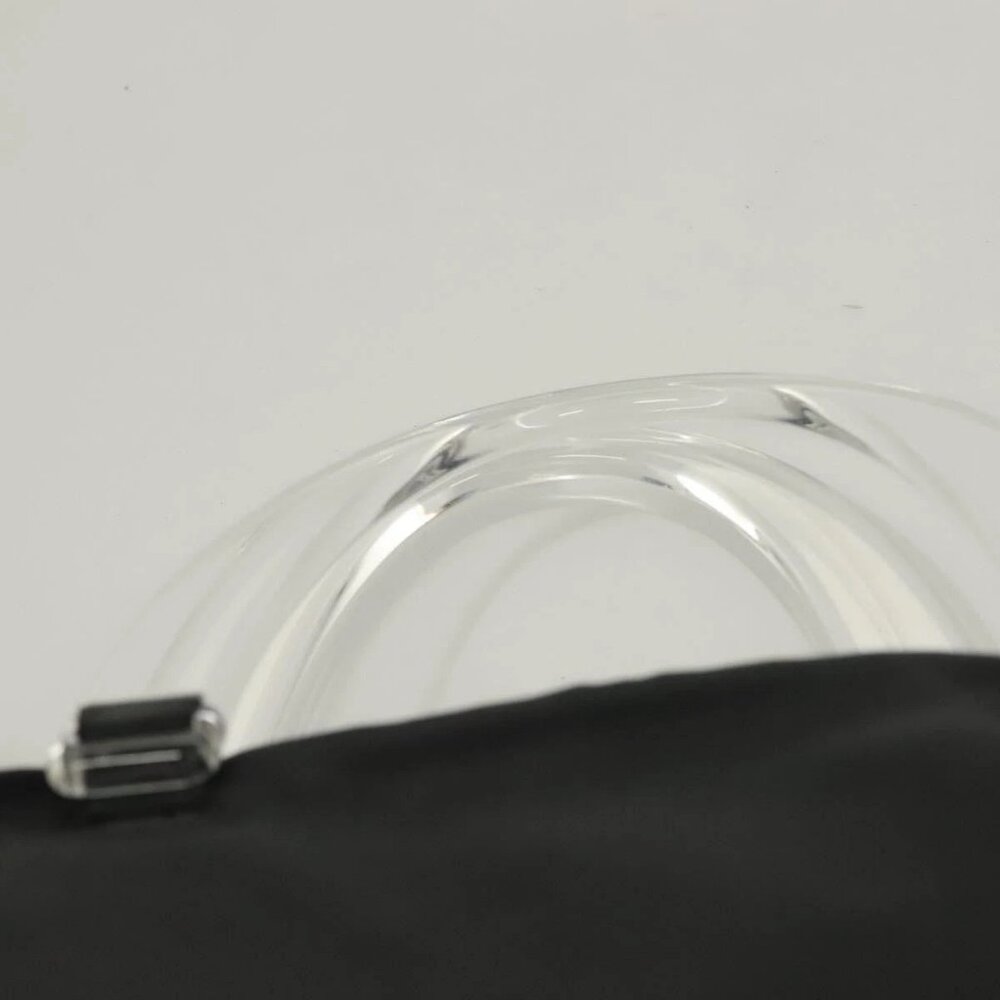 PRADA Hand Bag Nylon Black Clear Auth - Picture 9 of 16